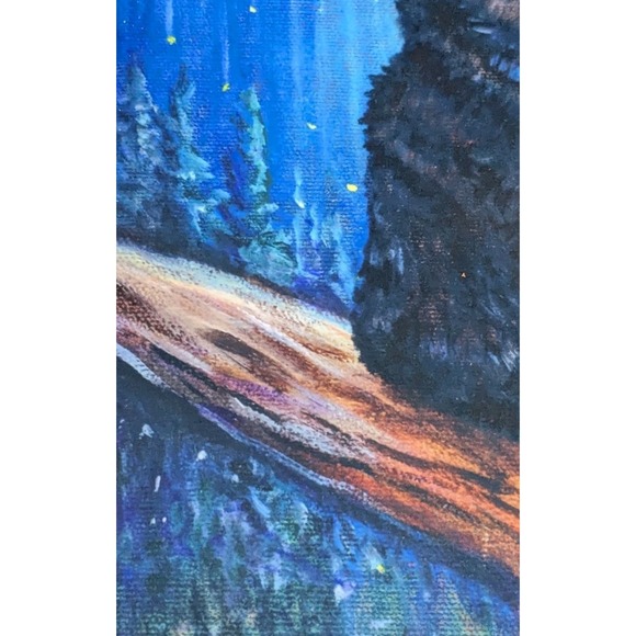 Black Bear Art Tile Ian Russell Signed Ceramic Wish Upon A Star Celestial 6 x 8 - Picture 5 of 11